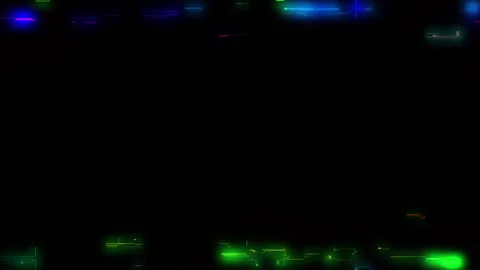 Noise Flickering Screen Lines And Pixels Flowing Colorful Background Stock Footage 199450322