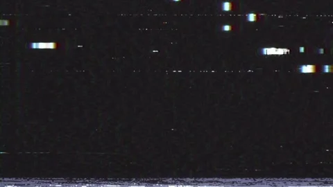 Noise Glitch Screen, Computer Hacked Network, Techno Transition Effect Stock Footage 328940176