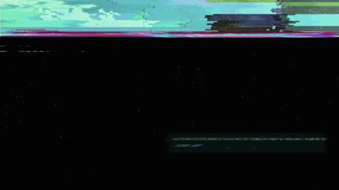Noise Glitch Screen, Warning Error, Hacked Computer, Overlay Video Effect Stock Footage 311362981
