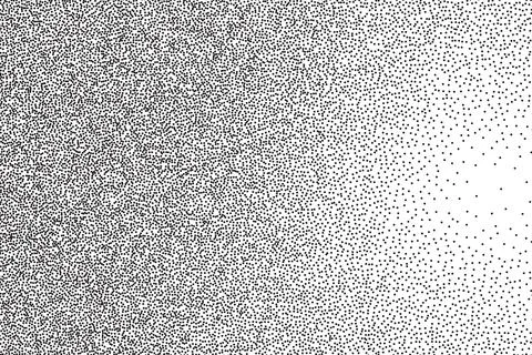 Noise gradation texture background. Vector dotwork monochrome pattern. Abstract Ilustración de archivo
