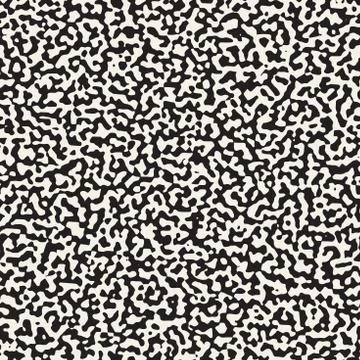 Noise Grunge Abstract Texture. Vector Seamless Black And White Pattern. イラスト素材