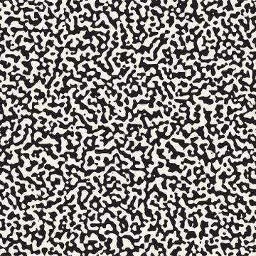 Noise Grunge Abstract Texture. Vector Seamless Black And White Pattern. Stock Illustration