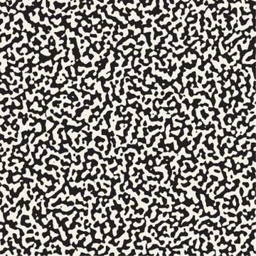 Noise Grunge Abstract Texture. Vector Seamless Black And White Pattern. Stock Illustration