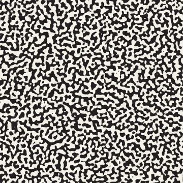 Noise Grunge Abstract Texture. Vector Seamless Black And White Pattern. Stock Illustration