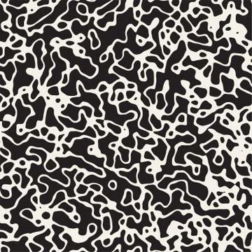 Noise Grunge Abstract Texture. Vector Seamless Black And White Pattern. Stock Illustration