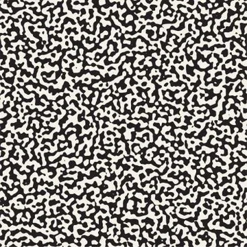 Noise Grunge Abstract Texture. Vector Seamless Black And White Pattern. Illustrazione stock