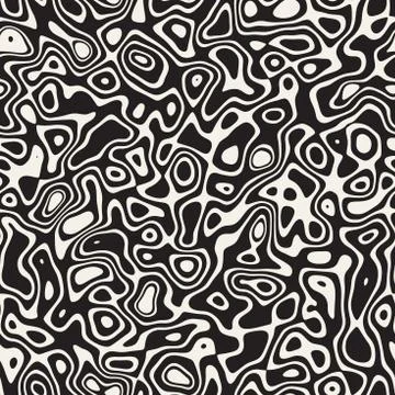 Noise Grunge Abstract Texture. Vector Seamless Black And White Pattern. Illustrazione stock
