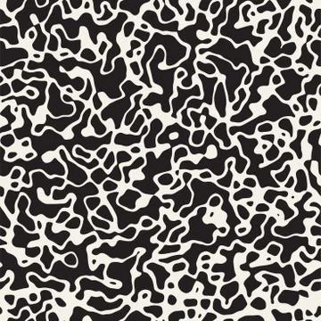 Noise Grunge Abstract Texture. Vector Seamless Black And White Pattern. Stock Illustration