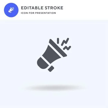 Noise icon vector, filled flat sign, solid pictogram isolated on white, logo Illustrazione stock