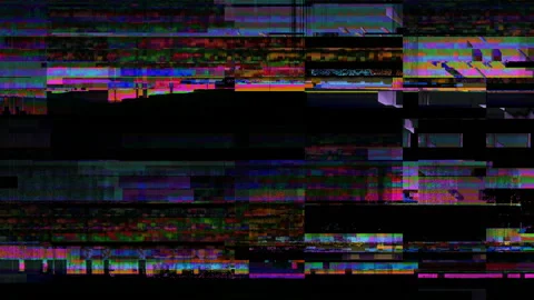 Noise Lines Flickering Running Glitch Abstract Motion Background Stock Footage 127596432