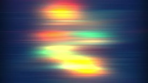Noise with luminous colored stripes and lines on a black background. Computer Illustrazione stock
