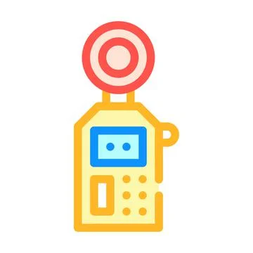 Noise meter measuring device color icon vector illustration Stock Illustration