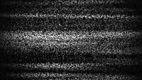 Noise on a old TV screen. tv screen noise glitch effect background. Stock Footage 293486374