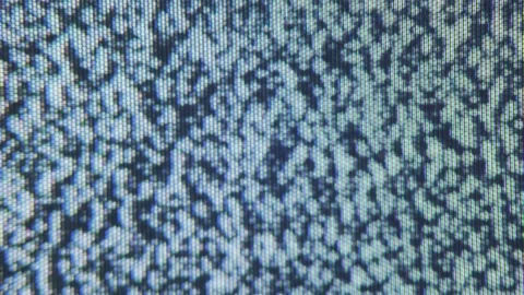 Noise pattern close up of a crt tv screen. Glitches and interference Stock Footage 241381753