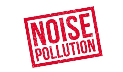 Noise Pollution rubber stamp Stock Illustration