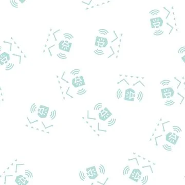 Noise protect layer glyph seamless pattern Stock Illustration