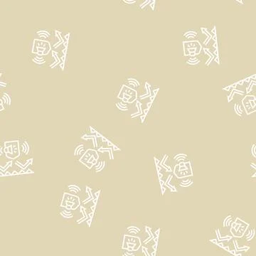 Noise protect layer line seamless pattern Stock Illustration
