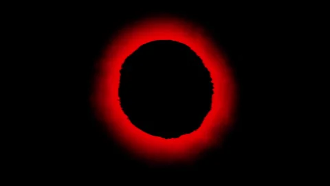 Noise red circle animation on black background. Textured red circle, brush Stock Footage 339292700