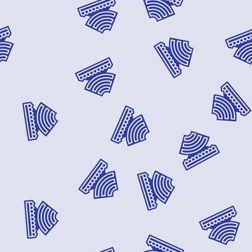 Noise reduction glyph seamless pattern Stock Illustration