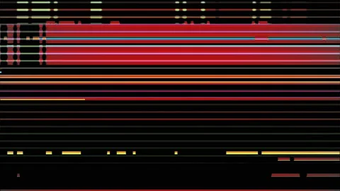 Noise Scratch Defects Tv Pixel Screen Glitches Flickering Background Stock-Footage 132466482
