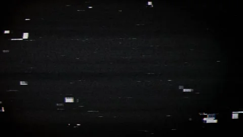 Noise Screen Distortion Texture, No Signal, Retro TV Screen Effect Stock Footage 302914549