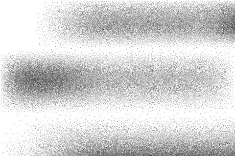 Noise splashes spots line pattern gradient. Grain stippled background. Grunge イラスト素材