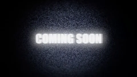 Noise tv vignette coming soon Stock Footage
