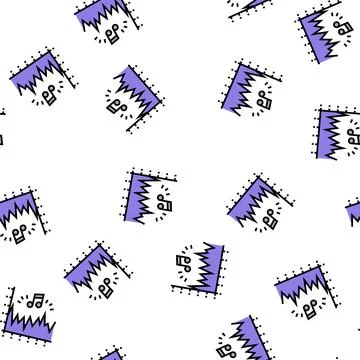 Noise vibration infographic vector seamless pattern イラスト素材