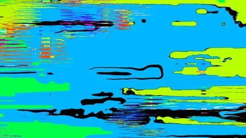 Noise Waves Damage Distorted No Signal Flowing Lines Abstract Background Stock Footage 126913349