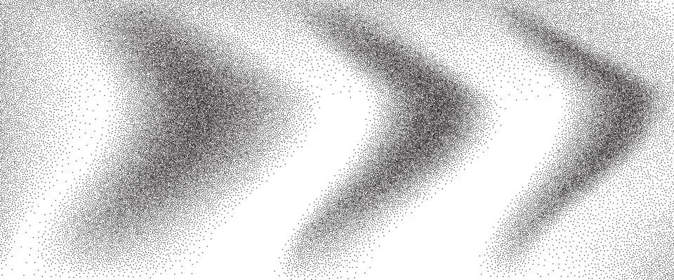 Noise wavy grunge pattern gradient. Grain stippled background. Grunge abstrac Illustrazione stock
