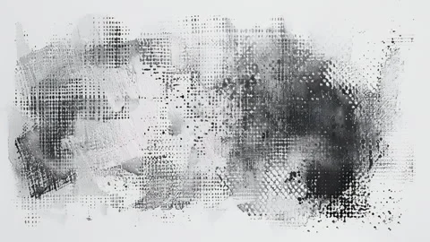 Noisy Grunge Texture Frame Stock Footage 293735071