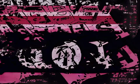 Noisy Grunge Texture Frame Stock Footage 294171204