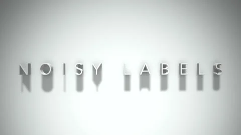 Noisy labels 3D title animation with shadows on a white background Stock Footage 298004406