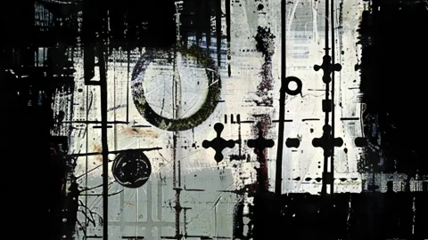 Noisy Noisy Grunge Texture Visual Stock Footage 296185055