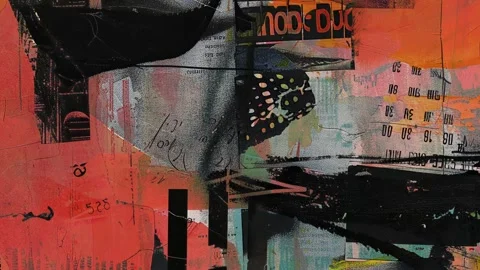 Noisy Stylized Grunge Texture Layer Video stock 300082025