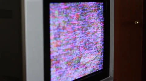 Noisy TV screen Vídeo Stock 66755814