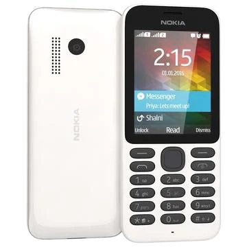 Nokia 215 White ~ 3D Model ~ Download #91427842 | Pond5