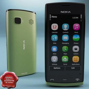 Nokia 500 Green 3D Model