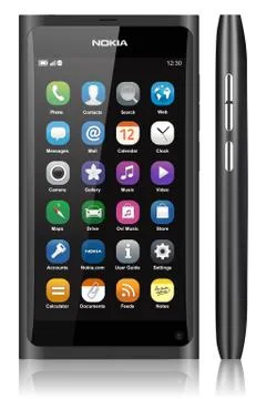 Nokia n9 touch screen cell mobile phone 스톡 사진