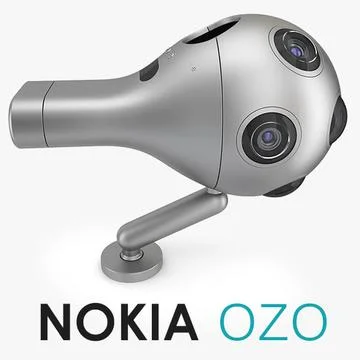 Nokia OZO Virtual Reality Camera 360 3D Model