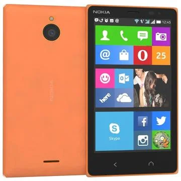 3D Модель: Nokia X2 Dual SIM Orange # 91428403 | Pond5