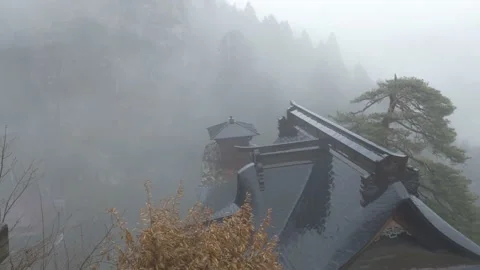 Nokyo Do Hall at Yamadera temple Stock Footage 149299888