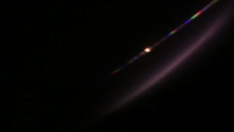 Nolan Diagonal Rainbow Lens Flare 02 Stock Footage 145884783