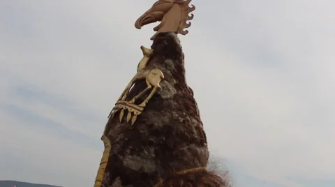 Nomad Indigenous Native Man During the Village Reenactment Festival Video stock 61369301