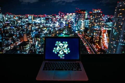  Nomad worker of image Nomad worker of image. Shooting Location: Tokyo met... Stock Photos