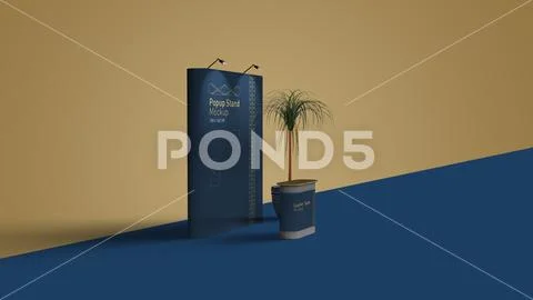 Nomadic Popup Stand Mockup PSD Template