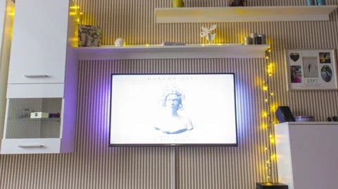 НOME TV VIEWING (TIMELAPSE) Video stock 59123388