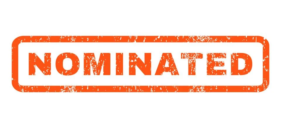 Nominated Rubber Stamp Stock Illustration