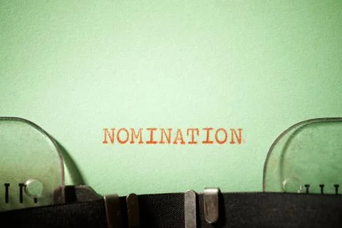 Nomination concept view Stock Photos