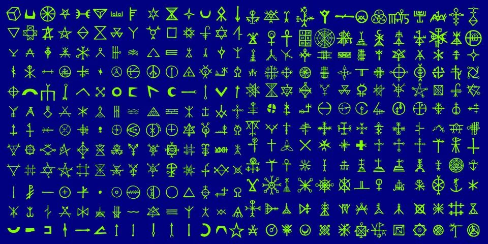 Non binary futuristic cyberspace code background. Digital alien matrix techno Stock Illustration